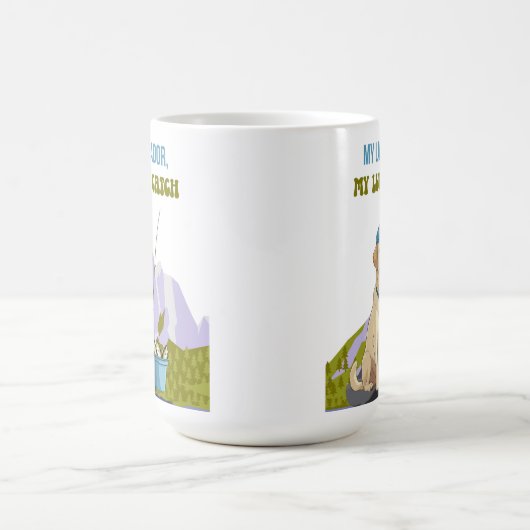 Fishing Buddy – Labrador Retriever Edition Kaffeetasse (Mittel)
