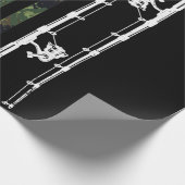 Fishing Camouflage USA Flag Bass Fisherman Geschenkpapier (Ecke)