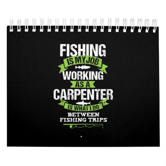 Fishing Carpenter Funny Gift Carpentry Worker Kalender (Titelbild)