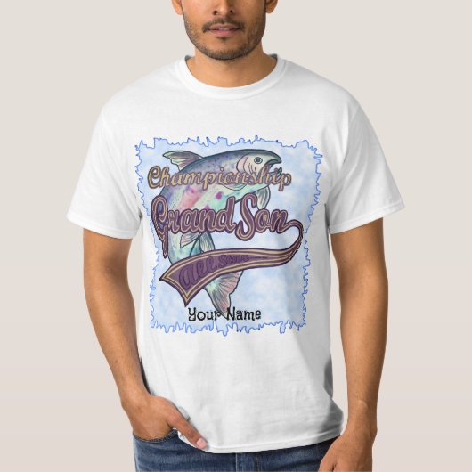 Fishing Champion Grandson  T-Shirt (Vorderseite)