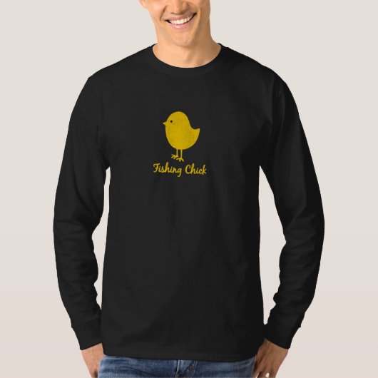 Fishing Chick  Graphic T-Shirt (Vorderseite)