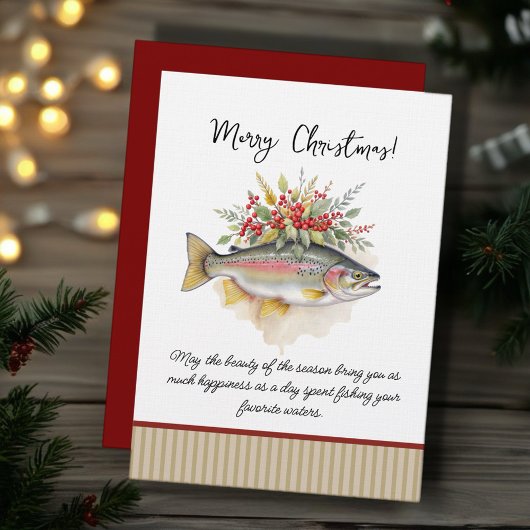 Fishing Christmas Invites Einladung