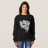 Fishing Cool Washington State Design Sweatshirt (Vorne ganz)