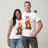 Fishing Dad Bär fängt Fisch  T-Shirt (Unisex)