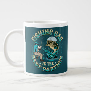 Fishing Dad Is The Best Partner Jumbo-Tasse