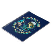 Fishing Dad Is The Best Partner Notizblock (Linke Seite)