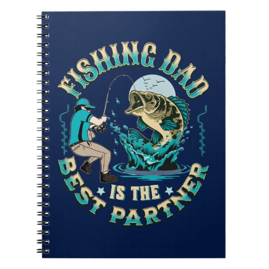 Fishing Dad Is The Best Partner Notizblock (Vorderseite)