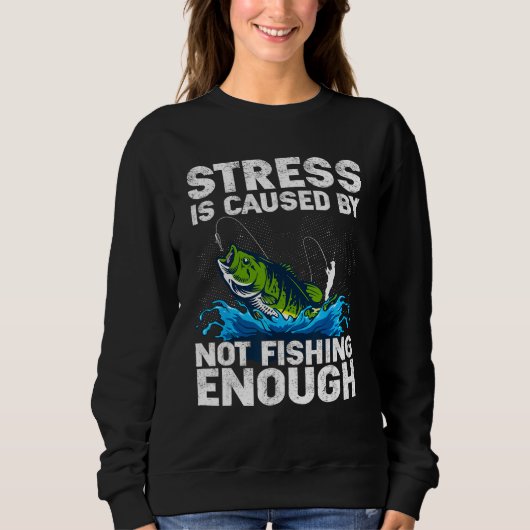 Fishing Design For Men Women Bass Fly Fishing Sweatshirt (Vorderseite)