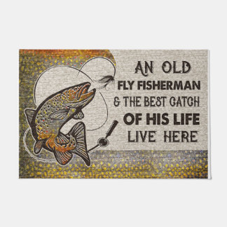 Fishing Doormat, Welcome Mat, Outdoor/Indoor  Fußmatte