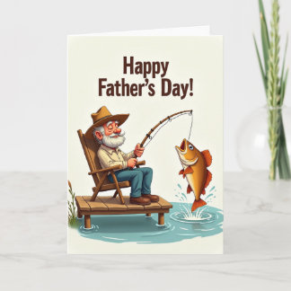 Fishing Fathers Day Moment Card Karte