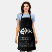 Fishing Fillet And Release T Shirt Schürze (Getragen)
