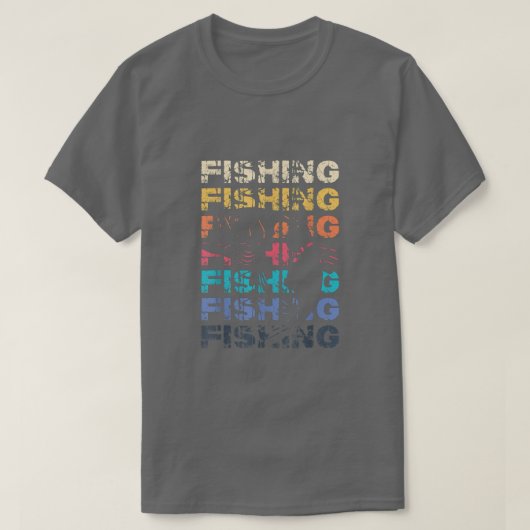 Fishing Fisher Fisherman Fishing Rod Fish Hook Lov T-Shirt (Design vorne)