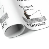 Fishing Fisherman Birthday Geschenkpapier (Rolleneckpunkt)