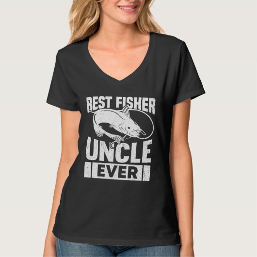 Fishing Fisherman Uncle Fisher Fish T-Shirt (Vorderseite)