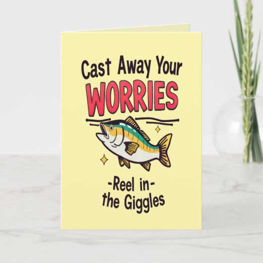 Fishing for Joy Birthday  Karte (Vorderseite)