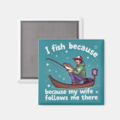 Fishing for Love Magnet (Vorderseite/Rückseite)