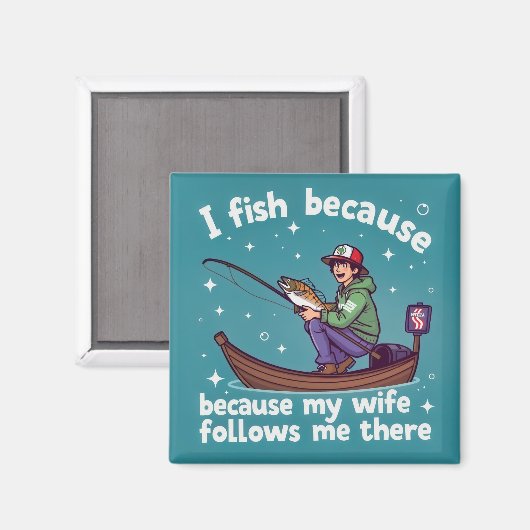 Fishing for Love Magnet (Vorderseite/Rückseite)