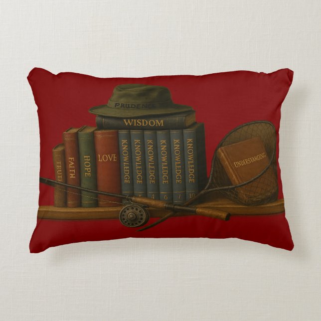 Fishing for Understanding Throw Pillow Dekokissen (Vorderseite)