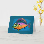 Fishing Fun Art Card Karte (Gelbe Blume)