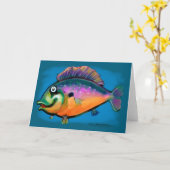 Fishing Fun Art Card Karte (Gelbe Blume)