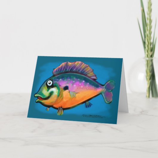 Fishing Fun Art Card Karte (Vorderseite)