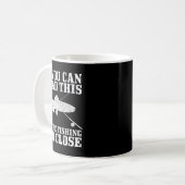 Fishing Funny Fishing Too Close Trout Fisherman Gi Kaffeetasse (Vorderseite Links)