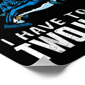 Fishing Funny Shirt Sarcasm Quotes Joke Hobbies Hu Poster (Ecke)