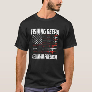 Fishing Geepa 4. Juli US-Flagge Einziehen Befreit T-Shirt