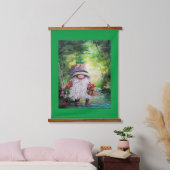Fishing Gnome Wall Decor Wandteppich Mit Holzrahmen (Schlafzimmer)