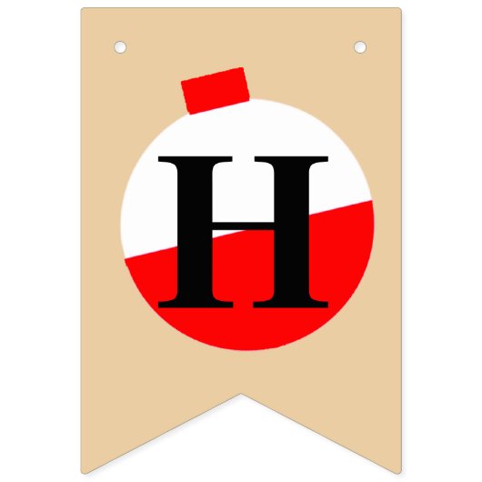 Fishing Happy Birthday Bobber Wimpelkette (Zweite Fahne)