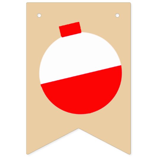 Fishing Happy Birthday Bobber Wimpelkette (Erste Fahne)