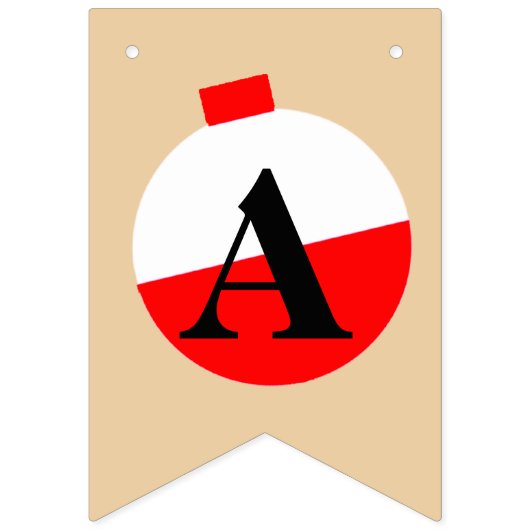 Fishing Happy Birthday Bobber Wimpelkette (Dritte Fahne)