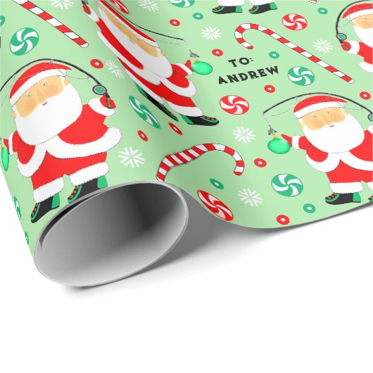 Fishing Holiday Gift Geschenkpapier (Rolleneckpunkt)