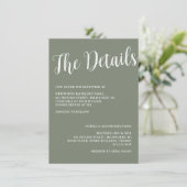 Fishing Hook Wedding Rings - Detailkarte Begleitkarte (Stehend Vorderseite)