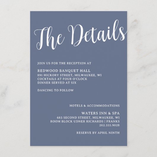 Fishing Hook Wedding Rings - Detailkarte Begleitkarte (Vorderseite)