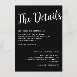 Fishing Hook Wedding Rings - Detailkarte Begleitkarte