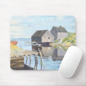 Fishing Huts Mousepad (Mit Mouse)