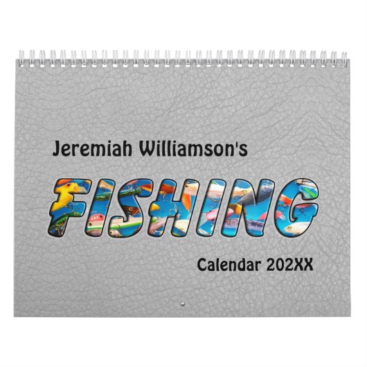 Fishing Images and Text on each page Kalender (Titelbild)