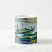 Fishing in Spring by Vincent van Gogh Kaffeetasse (Mittel)