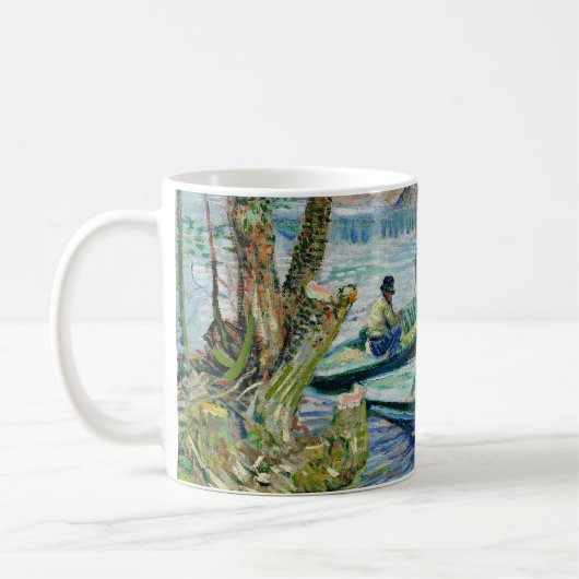 Fishing in Spring by Vincent van Gogh Kaffeetasse (Links)