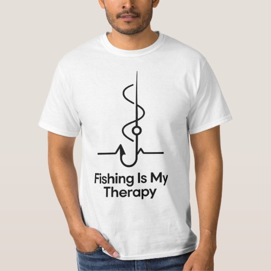 Fishing Is Cheaper Than Therapy T-Shirt (Vorderseite)