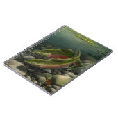 Fishing Journal Custom Coho Salmon Art Notebook Notizblock (Linke Seite)