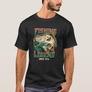 Fishing Legend Foreut Bass Fisherman seit 1976 T-Shirt