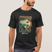 Fishing Legend Trout Bass Fisherman Since 1976 The T-Shirt (Vorderseite)