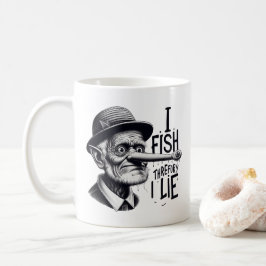 Fishing Lie Joke Mug Kaffeetasse