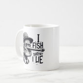Fishing Lie Joke Mug Kaffeetasse (Vorderseite Links)