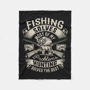 Fishing löst die meisten meiner Probleme T-Shirt J Fleecedecke