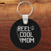 Fishing Lover Gift Reel Cool Mom Fisher Price Lovi Schlüsselanhänger (Vorderseite)