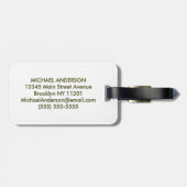 Fishing Lover Luggage Tag – Rainbow Trout Design   Gepäckanhänger (Rückseite horizontal)