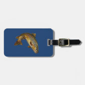 Fishing Lover Luggage Tag – Trout Fishing Design   Gepäckanhänger (Vorderseite horizontal)
